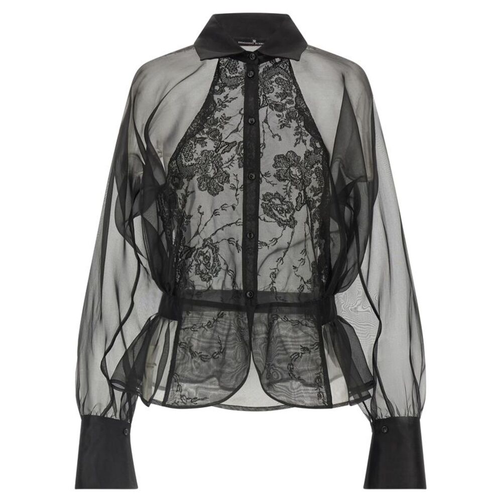 Ermanno Scervino Black Silk Women's Blouse